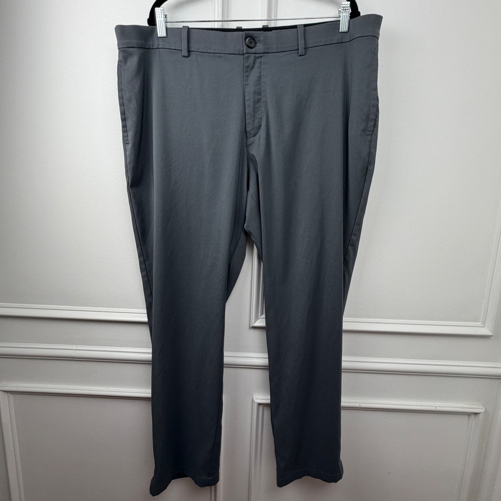 Nike Golf Dri-FIT Pants Mens 42x30 Grey Flat Front Performance AJ5489-021